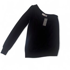 Abercrombie & Fitch black one shoulder top